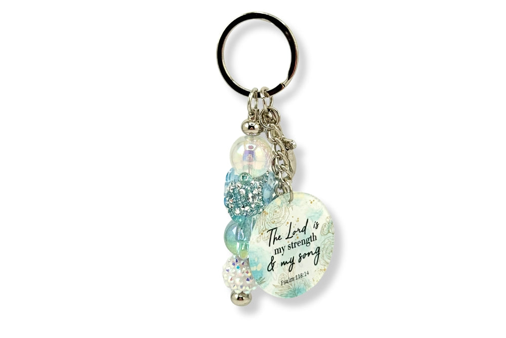 Psalm 118:14 Keychain
