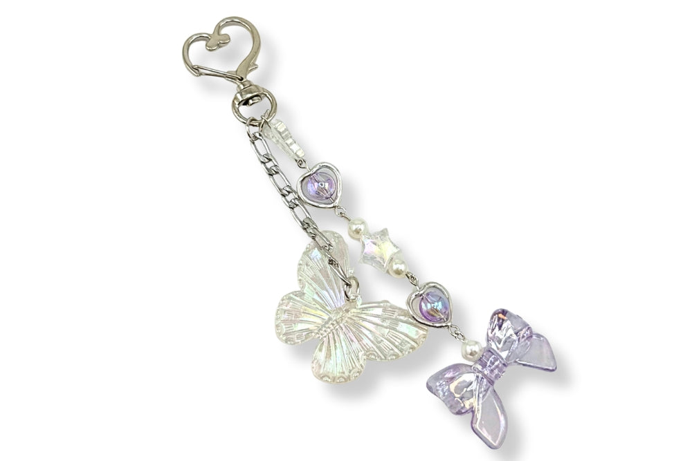 Crystal Butterfly Keychain