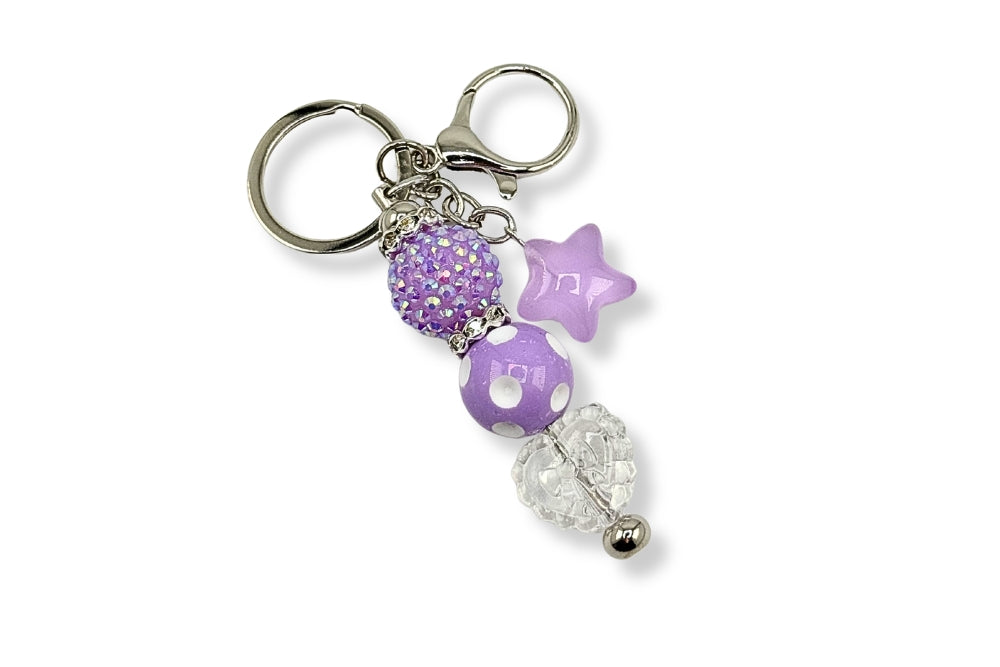 Purple Star Keychain