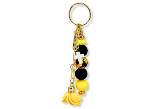 Faith Sunflower Keychain