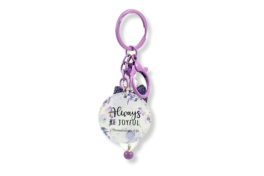 1 Thessalonians 5:16 Keychain