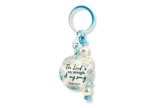 Psalm 118:14 Keychain