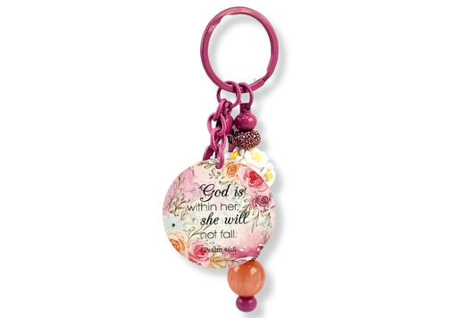 Psalm 46:5 Keychain