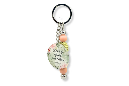 Just Believe Mark 5:36 Keychain