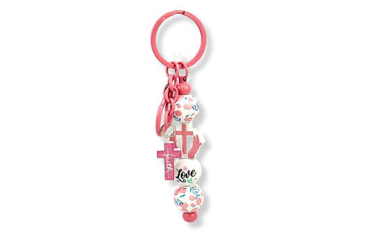 Faith and Love Keychain