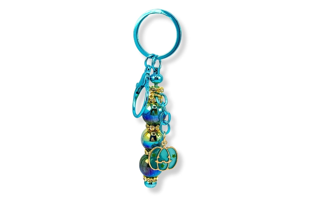 Blue Pumpkin Keychain