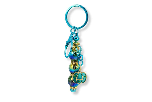 Blue Pumpkin Keychain