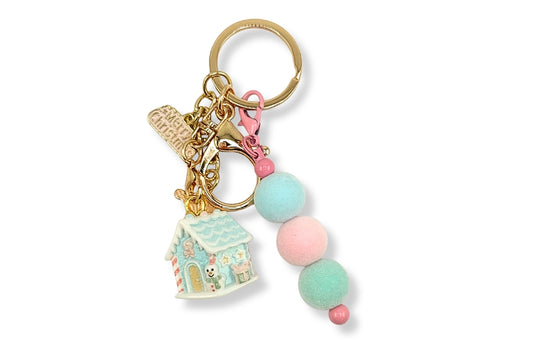 Gingerbread House Keychain
