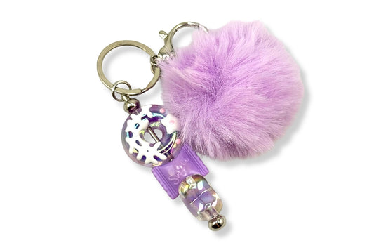Donut Keychain-Purple