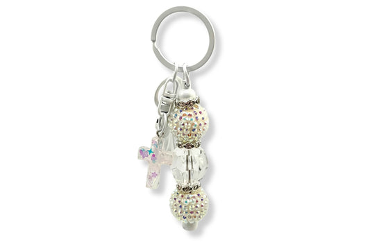 Crystal Cross Keychain