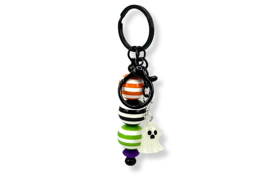 Halloween Striped Keychain