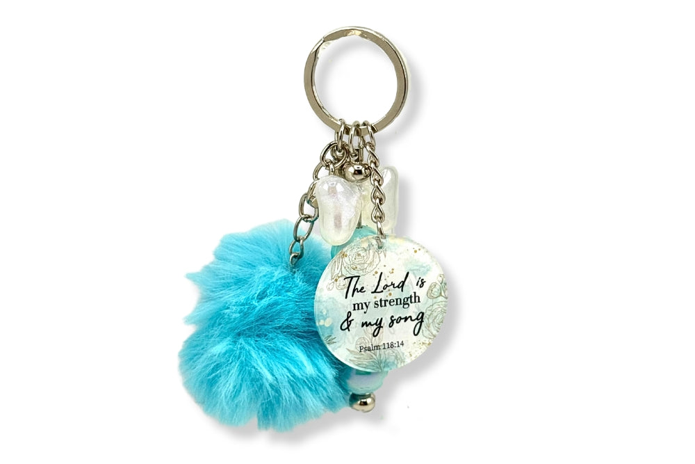 Psalm 118:14 Keychain