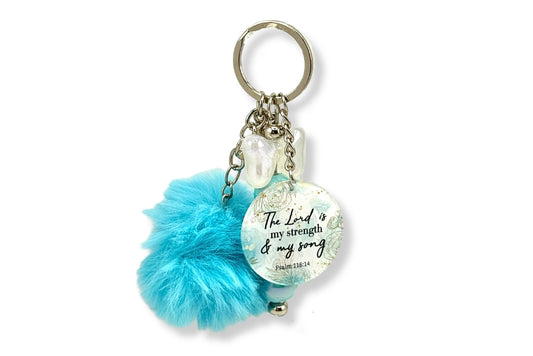 Psalm 118:14 Keychain