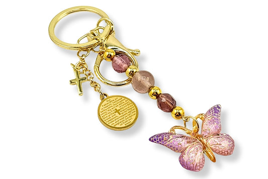 Butterfly Faith Keychain