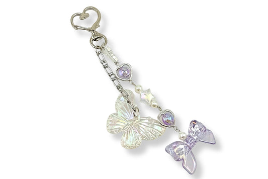 Crystal Butterfly Keychain