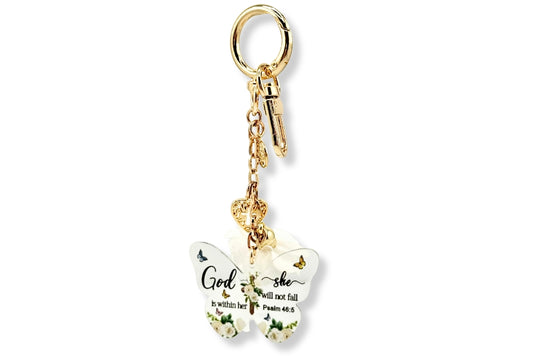 Psalm 46:5 Keychain