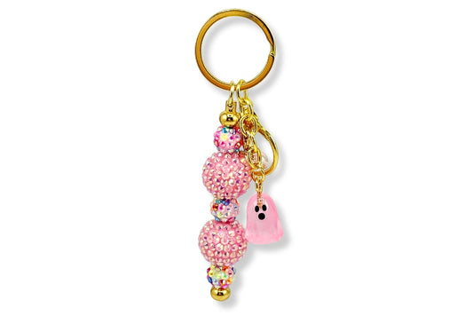 Pink Ghost Keychain